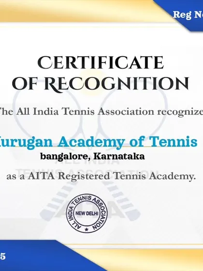 We are officially recognized and registered by the All India Tennis Association (AITA). This certification is a promise of quality, ensuring all our ranking tournaments are conducted to the highest national standards.