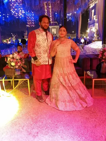 With the talented singer Bindu Sargam at a show in Kanpur. It was a pleasure to accompany her on tabla.