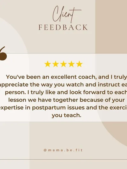 "You've been an excellent coach... I truly appreciate the way you watch and instruct each person." This client feedback highlights the personalized attention and expertise I provide in my programs.