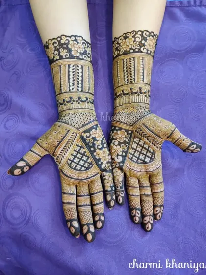 A beautiful design with a mix of floral and geometric patterns, perfect for any celebration.