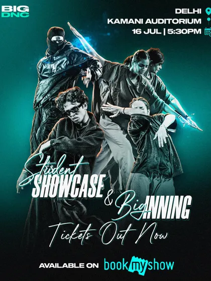 Come watch us perform live. This poster has all the info you need to get audience tickets for the Student Showcase and BIG.inning Finals, featuring our students, finalists, and international guest performers.