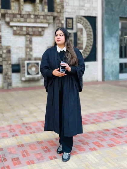 Quietly confident outside the court. My arguments in the courtroom carry the loudest echoes, fighting to make your voice heard.
