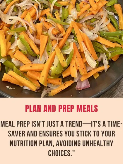 Meal prep is a time-saver and ensures you stick to your nutrition plan. Prepping veggies like this helps you avoid unhealthy choices.