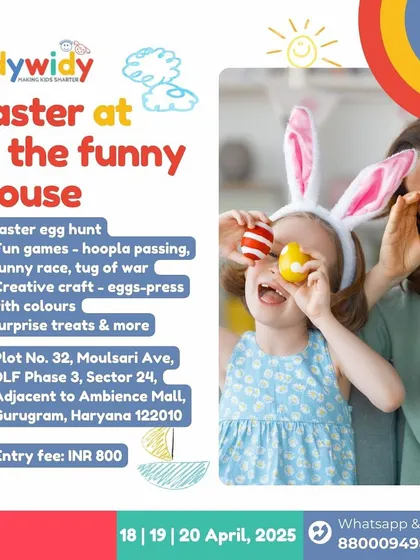 The Easter event at The Funny Mouse included a classic egg hunt, bunny race, and creative crafts, ensuring a day full of laughter and joy.