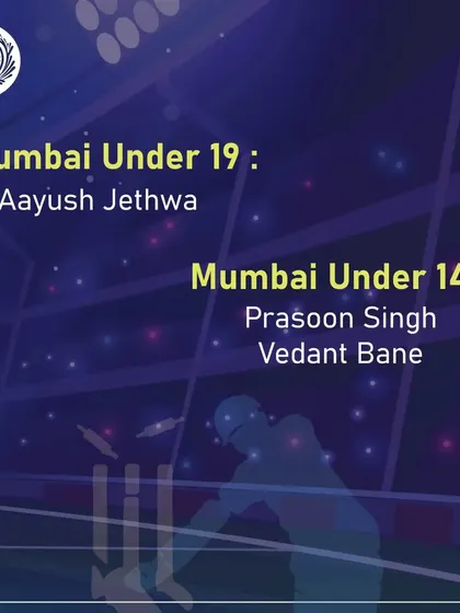 Nurturing future talent is our priority. We celebrate the selection of our young players in the Mumbai Under 19 and Under 14 teams for the season.