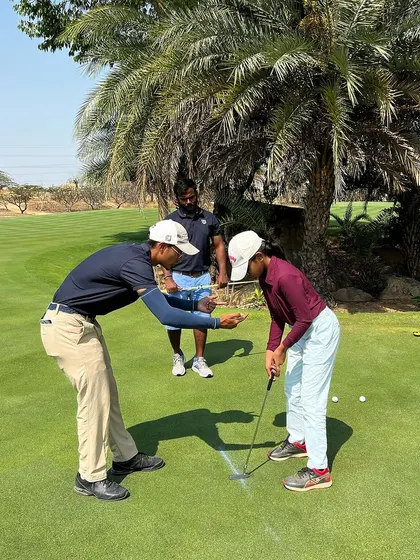 We are deeply invested in the success of all our athletes. Our team works with passion and commitment every day, using tools like the Edel Golf aim plate to refine putting technique and ensure our players feel a sense of gratitude for the process.