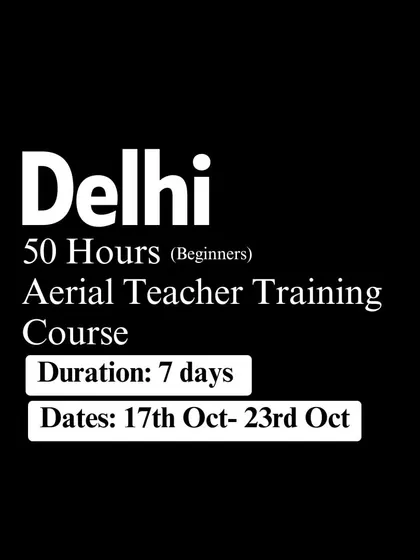 Join our 50-hour beginner certification in Delhi. In just 7 days, you will learn all the fundamental skills needed to start teaching aerial yoga with confidence.