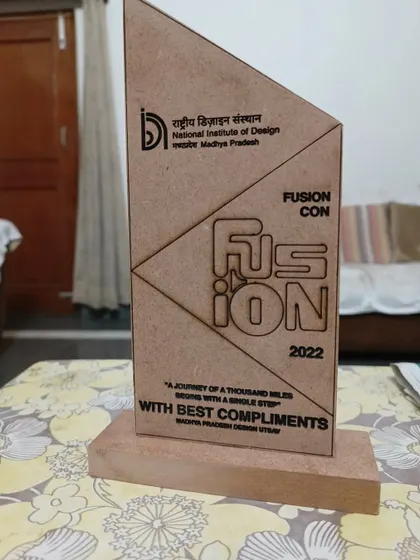 The memento I received after my performance at the National Institute of Design (NID), Bhopal.