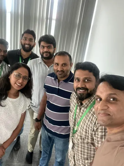 A selfie with some of the participants after a rewarding corporate wellness session. It's great to see companies investing in the mental well-being of their teams.