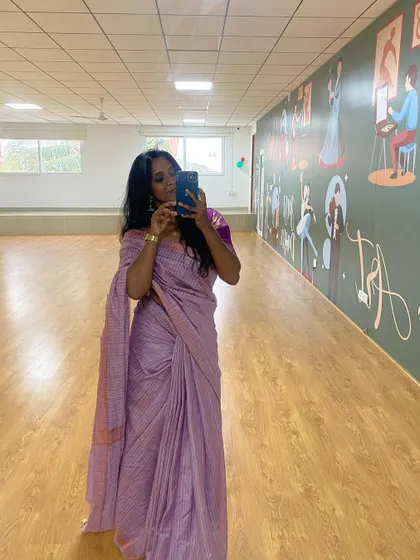 Another angle from my Pongal celebration at the studio.