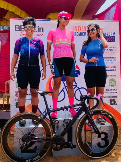 A final podium shot for my bike, Shade. We sent her off in style with a win.