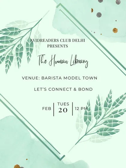 Announcing our Human Library session, where we invite you to connect, bond, and listen to real stories from real people. This is a space where difficult questions are appreciated and answered with honesty.