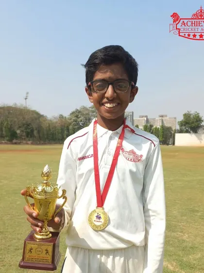 A well-deserved trophy for one of our promising young players at the ASMC U-12 tournament.