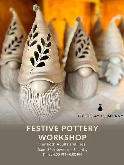 Getting into the holiday spirit with our festive gnome-making workshop. These adorable clay gnomes are perfect for decking your halls or gifting to someone special.
