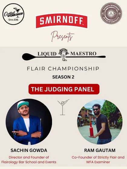 We are not just performers; we are industry experts. Here, our founder Sachin Gowda is featured on the judging panel for the Liquid Maestro Flair Championship.