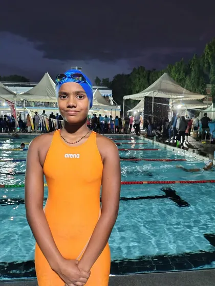 Drithi Abhilash ready for her race.