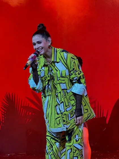 Another shot of Shalmali Kholgade's electrifying performance. Having a celebrity artist adds a level of excitement and glamour that makes your wedding stand out.
