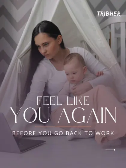 Feel like you again before you go back to work. This image captures the goal of our program: to help you feel strong, supported, and empowered as you navigate motherhood and your career.