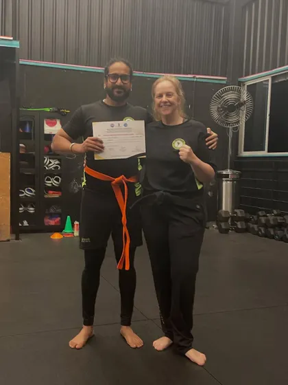 Our first adult orange belt at Kikker. We could not be prouder of Chirag's commitment, discipline, and hard work over the past year.
