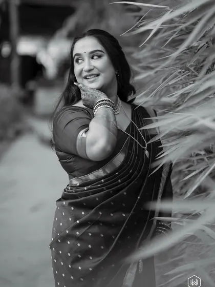 A timeless black and white portrait. This shows that a great makeup look is just as impactful in monochrome.