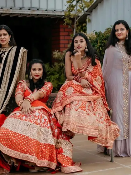 A stylish pose from the TDC brides, showing the confidence and grace they learned.