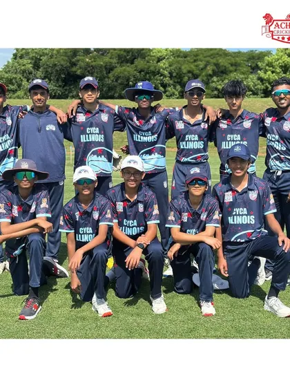 Our coaches Subbu Sir, Prashant Sir, and Vishal Sir with the talented CYCA U13 team at the AMLCA Elite Junior Championship in the USA. This showcases our hands-on involvement in our global partnership.