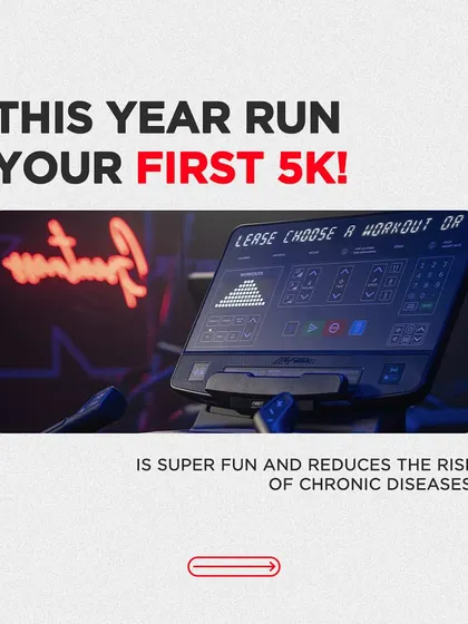A new year goal: run your first 5K with us. Running is fun and has incredible health benefits.