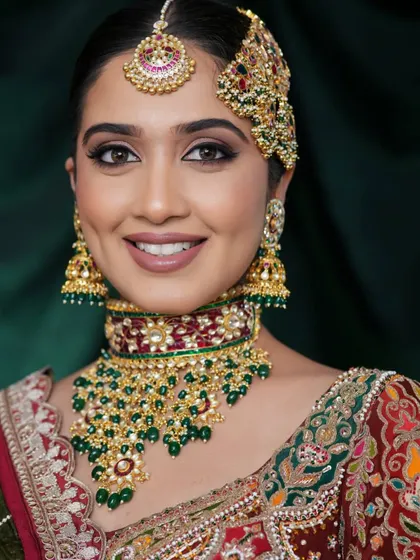 A smile that lights up the room. For this beautiful Nikah bride, we created a look that was both timeless and radiant. Her happiness is the most beautiful feature of all, and my job is to make sure she feels confident enough to let it shine.