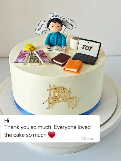 The friends loved the cake. It's a joy to be a part of their tradition and help them celebrate their friendship in a sweet and unique way.