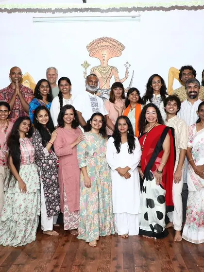 Our yoga family. Celebrating the graduation of another batch of inspiring yoga teachers, their faces shining with accomplishment and joy.