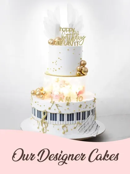 This image showcases the overall design, perfect for a young musician's 10th birthday.