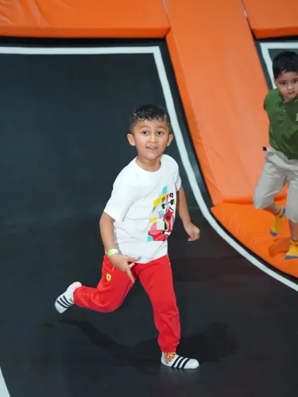 That feeling of freedom mid-jump is what it's all about. We provide a supervised space for kids to be active, energetic, and joyful.