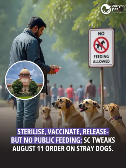 The Supreme Court has revised its order on stray dogs, allowing for sterilization and vaccination but restricting public feeding to designated areas. This aims to balance public health with animal welfare.