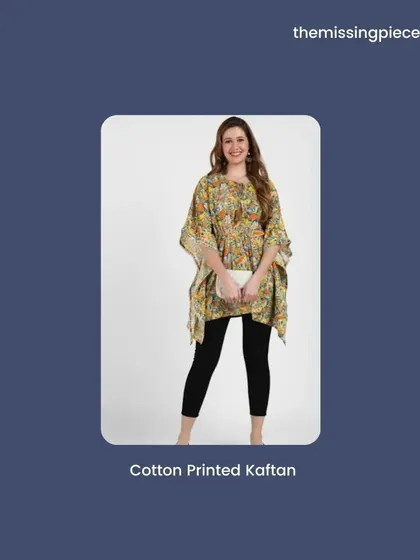 The printed kaftan is one of my top recommendations for summer. Paired with simple leggings or worn as a dress, it's the ultimate combination of comfort and style.