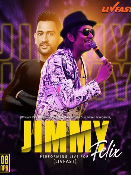 Sharing the poster with the one and only MS Dhoni for a Livfast event. An absolute honor.