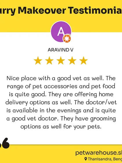 More five-star testimonials from our wonderful customers. Your feedback fuels our passion and helps us make Pet Warehouse the best it can be.