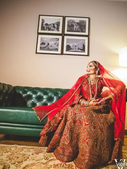The final result is a picture of regal elegance. This professionally captured photo shows how my complete styling service creates a polished, magazine-worthy bridal look.