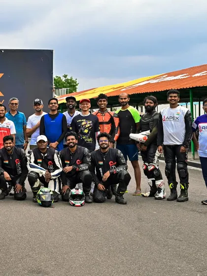 Our crew after three intense days of training and competitive riding at Kari Motor Speedway during Season 12.