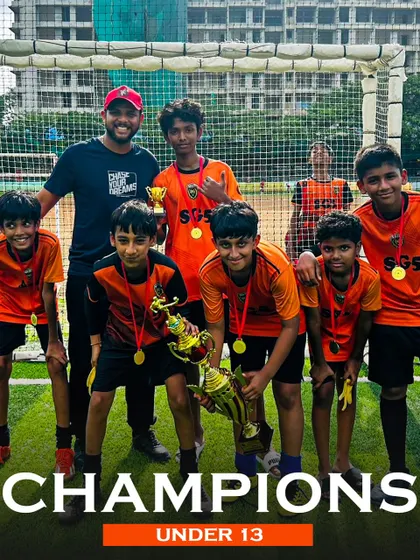 Our Under 13 team crowned champions. This victory is a result of their consistent effort in training and their unity on the pitch.