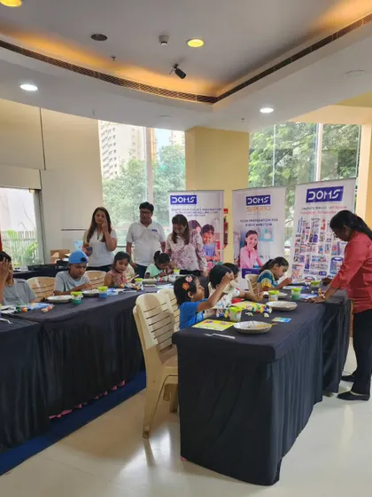 My team and I assisting students during a busy workshop. We provide hands-on guidance to ensure everyone feels supported.