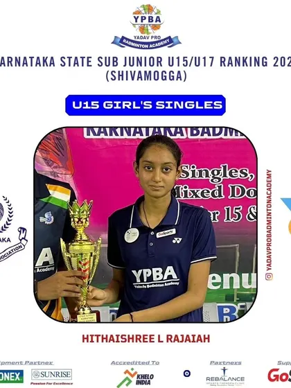 These posters highlight the consistent success of my junior and sub-junior players across various state-level tournaments in Karnataka, Tamil Nadu, and Assam, showcasing their achievements in singles and doubles categories.