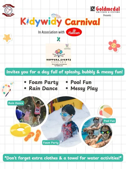 At the KidyWidy Carnival, it's all about fun! Our partners like Hoppers Events set up amazing water activity zones with foam parties, rain dances, and pool fun for a day of splashy, messy play.