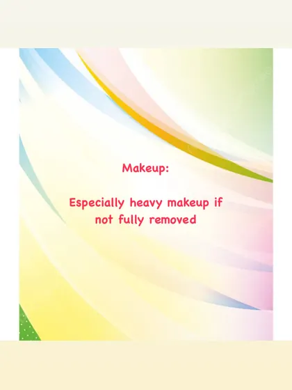 Makeup, especially heavy or oil-based formulas, can contribute to clogged pores if not fully removed at the end of the day.