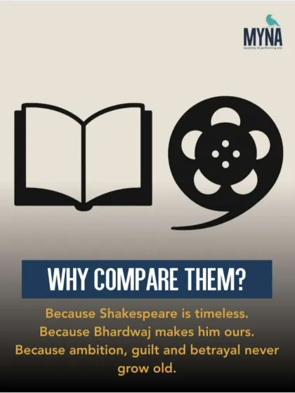 Why compare them? Because Shakespeare is timeless, and Bhardwaj makes him ours. This comparison reveals how universal human struggles like ambition and betrayal never grow old.