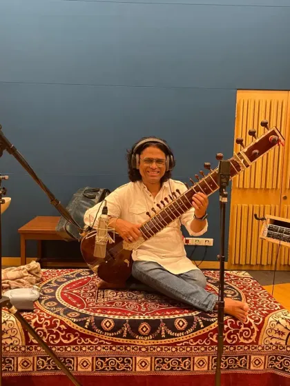 Another shot from my session at Yash Raj Studios. Working on film music and other projects allows me to explore different facets of my musicianship.