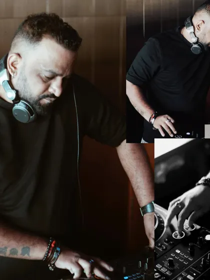 In my element, crafting the sound for the launch of Leviitate. This collage shows the focus and energy that goes into every live DJ set, from reading the crowd to selecting the perfect next track.
