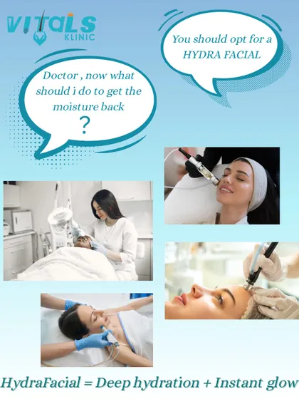 When patients ask how to get moisture back into their skin, I often recommend a HydraFacial. This treatment provides deep hydration and an instant glow, as shown in these in-clinic photos.
