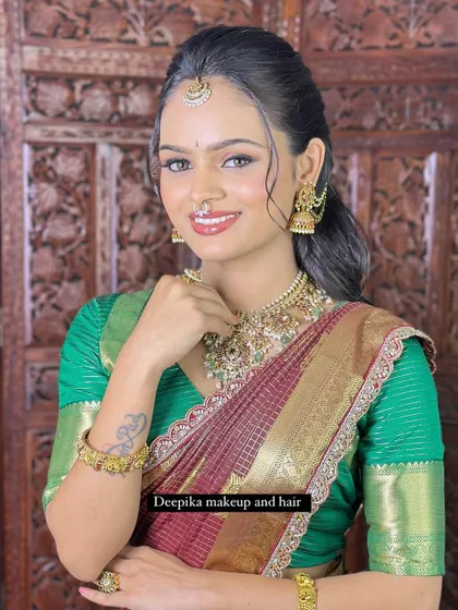 A joyful shot that captures the bride's personality. Her natural smile shows how comfortable and beautiful she feels.