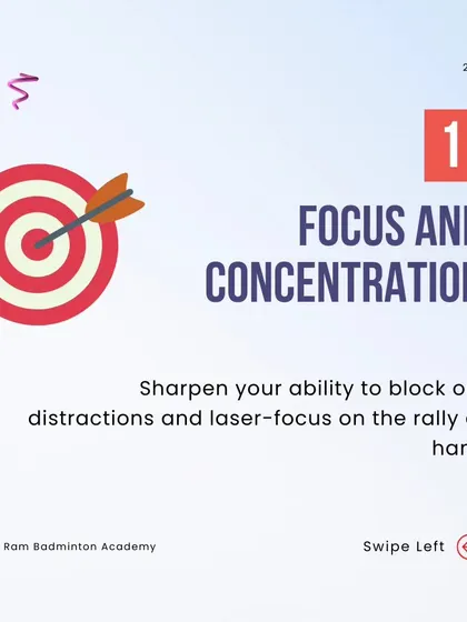 The ability to concentrate under pressure is a skill we actively develop. This post highlights the importance of sharpening your focus to stay present in every rally.