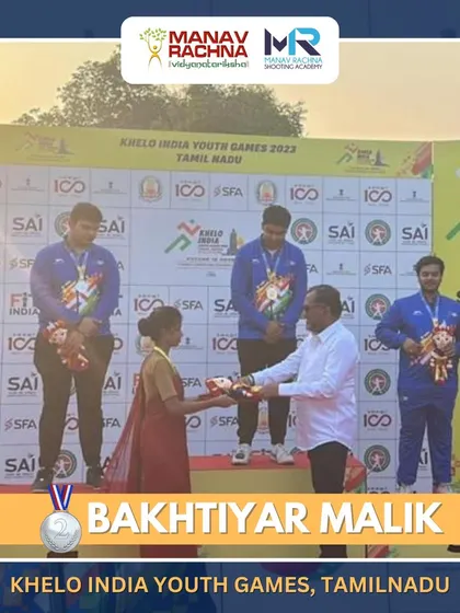 We also celebrate the success of our university student, Bakhtiyar Malik, who secured the Silver medal in the Trap Youth Men category at the Khelo India Youth Games.